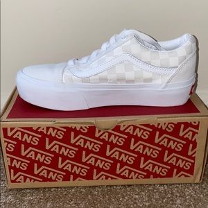 White checkered vans